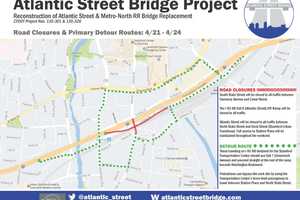 Traffic Detour Begins At I-95 Off-Ramp In Stamford For Construction