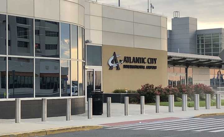 The entrance to Atlantic City International Airport in Egg Harbor Township, NJ.