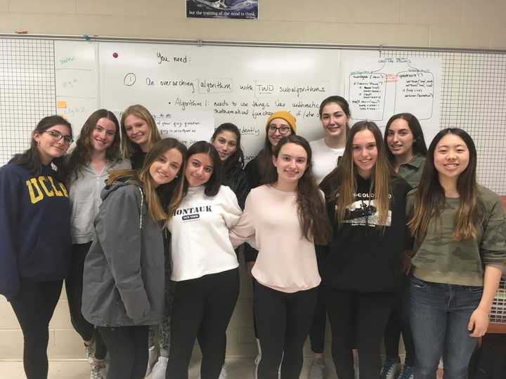 Byram Hills High School AP Computer Science Principles female students