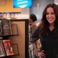 <p>Melissa Fumero as Eliza in &quot;Blockbuster.&quot;</p>