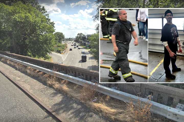 HERO: Firefighter Rescues Suicidal Woman From Route 17 Overpass Leap