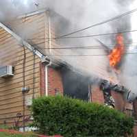 <p>Firefighters were pulled from the home on Farnham Avenue in Lodi and had to go to an exterior attack.</p>