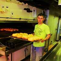 <p>Hot out of the oven at Bagelicious in Ridgewood.</p>