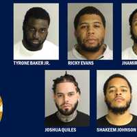 <p>Tyrone Baker Jr., Ricky Evans, Jhamir Winans, Joshua Quiles, and Shakeem Johnson.</p>