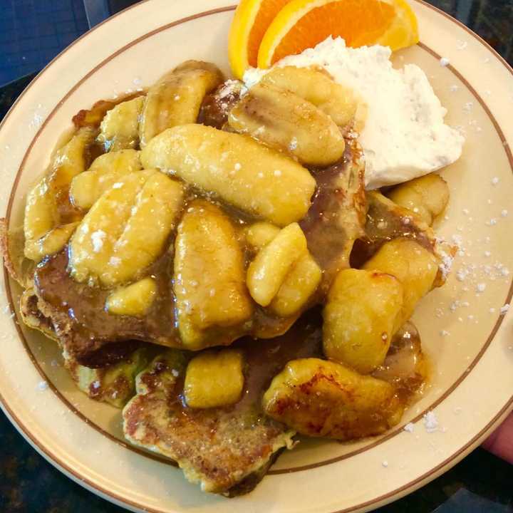 Banana Bread French Toast served at O&#x27;Rourke&#x27;s Diner