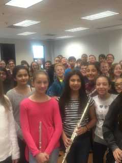 Faust School Band And Choir Visit East Rutherford Senior Center