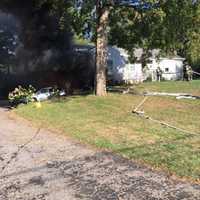 <p>Some 25 Norwalk firefighters battled the blaze.</p>