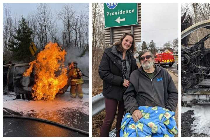 Teacher Saves Disabled Man From Burning Van In Hartford County