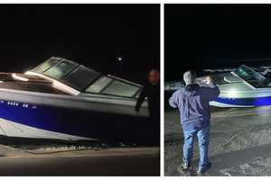 Owner Missing After Boat Washes Up With No One On Board At Smith Point Beach