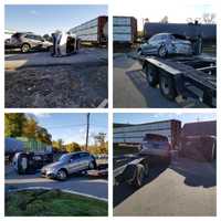 Car Hauler Collides With Train In Hudson Valley