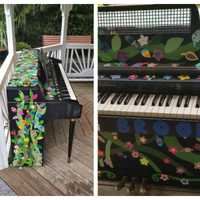 First Of Many Painted Pianos Arrives In Paramus Gazebo