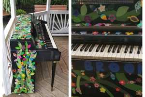 First Of Many Painted Pianos Arrives In Paramus Gazebo