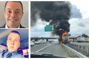 HEROES: Physician Assistant, Off-Duty Firefighter Rescue NJ Turnpike Driver Engulfed In Flames