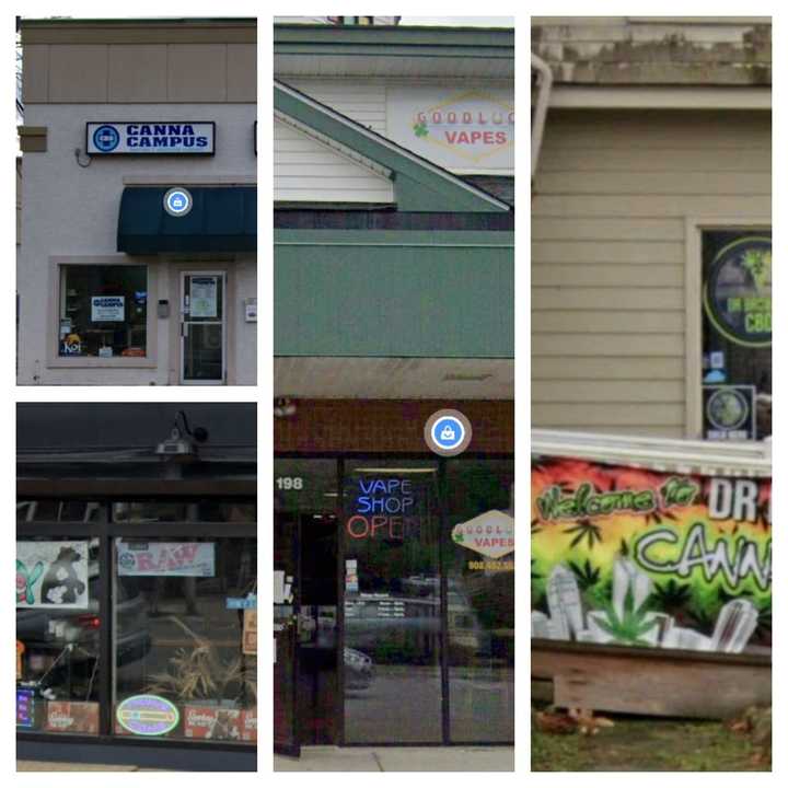 Canna Campus, Good Luck Vapes, Smokey Bear and Mom n Pops CBD &amp; Wellness Shops were raided in Hackettstown.