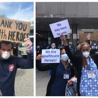 VIDEO: Paramus First Responders Hold Clapout For New Bridge Healthcare Heroes
