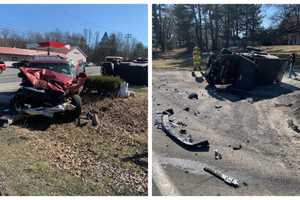 3 Teens Hospitalized After Rollover Crash In Front Of Area Deli