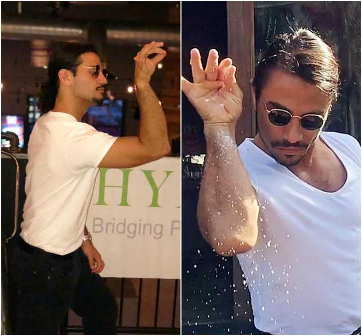 Will Esposito of New Milford as Salt Bae.