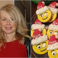 <p>Michele Braun makes customized cookies in her new Waldwick storefront.</p>