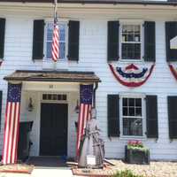 <p>The Bedford Free Library is ready for Independence Day.</p>