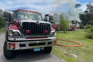 Fire Crews Battling Blaze At Western Mass Home