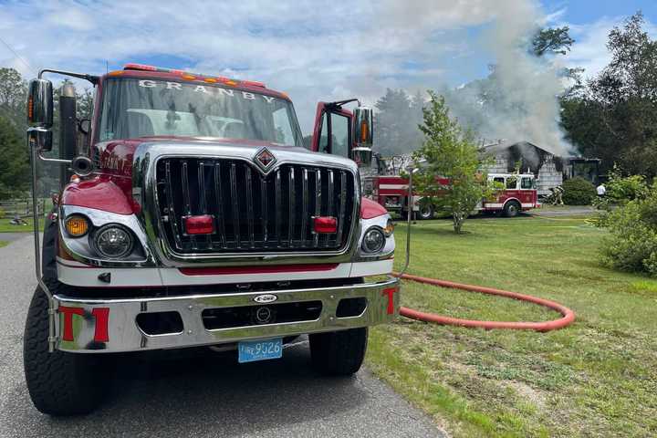 Fire Crews Battling Blaze At Western Mass Home