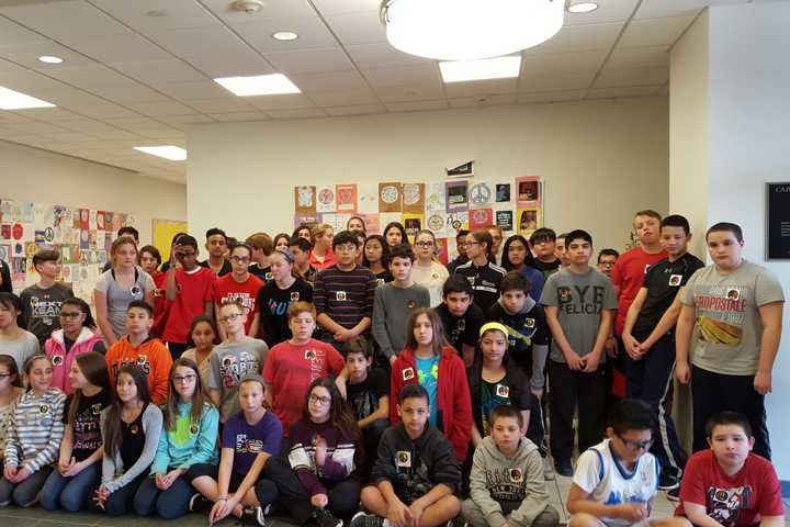 Carlstadt Students Show Solidarity With Belgium