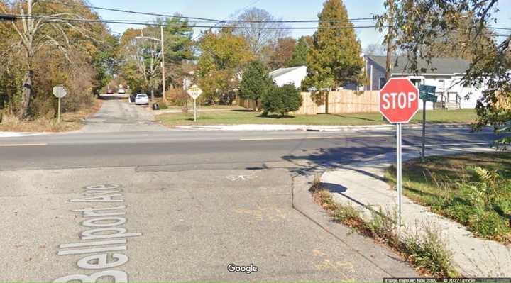 Bellport Avenue at Beaver Dam Road in Bellport