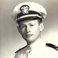 <p>Bob as young officer in U.S. Navy.</p>