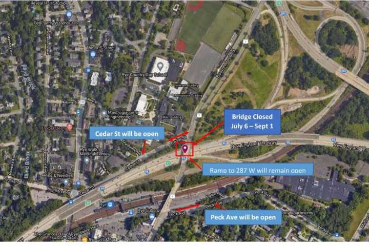 Boston Post Road Bridge Across I-95 To Close For Summer In Rye