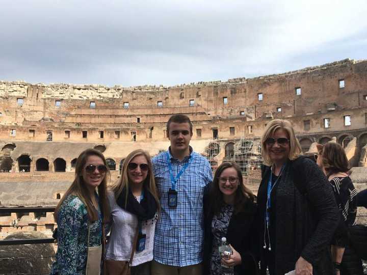 Brewster High School students visited the Colosseum in Rome as part of a European trip.