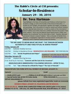 Tova Hartman Named Scholar In Residence At Briarcliff Congregational Sons