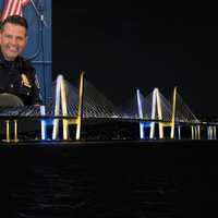 Tappan Zee Bridge Illuminated In Blue, Yellow To Honor Late Yonkers Sergeant
