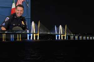 Tappan Zee Bridge Illuminated In Blue, Yellow To Honor Late Yonkers Sergeant