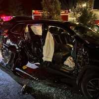 3-Vehicle Westport Crash Leaves Driver Trapped In SUV