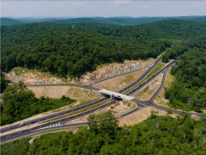 The new bridge over the Taconic State Parkway is located at the Pudding Street Intersection in Putnam Valley, the State of New York reported.