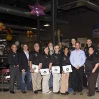 <p>A graduation ceremony for the Pfc. Joseph P. Dwyer Veteran Peer Support Program took place during B.R.i.D.G.E.S.&#x27; Roll It Out event in Nanuet on Oct. 22.</p>