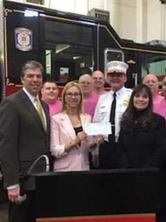 Bridgeport Firefighters Wear Pink For Breast Cancer Research