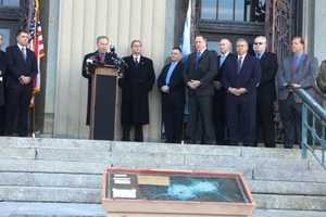 Day, Officials Rally In Rockland To Demand Brinks Convict Stay In Prison