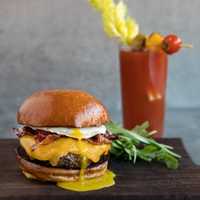 <p>Brunch burger and Bloody Mary at City Perch Kitchen + Bar.</p>