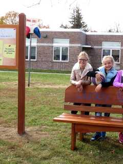 Meadow Pond Elementary Unveils Buddy Bench