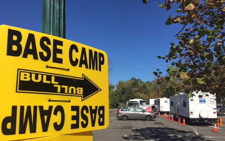 The CBS-TV legal drama &quot;Bull&quot; filmed in Congers Thursday and Friday, and set up their base camp at St. Paul&#x27;s Catholic Church.