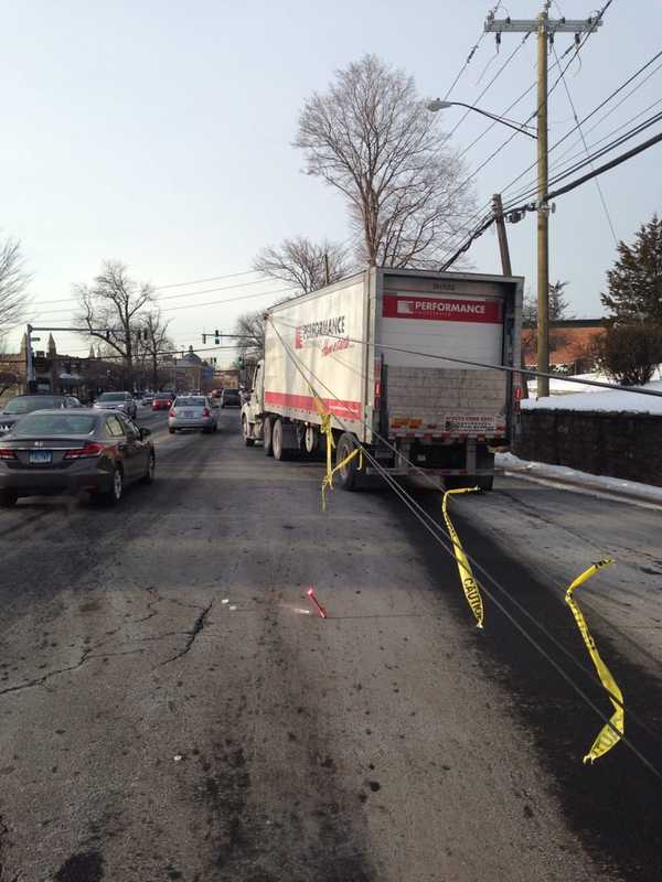 Maple Avenue Reopens In Greenwich After Truck Pulls Down Wires