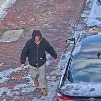 <p>Surveillance video captured him walking to each tire and slashing them with a knife around 2 p.m. while the car was parked at Springfield City Hall.&nbsp;</p>