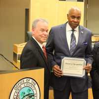 <p>On Tuesday, County Executive Day recognized Russell Crawford, the Chief of Detectives at the Rockland District Attorney’s Office, for his extreme bravery and heroism under life-threatening conditions.</p>