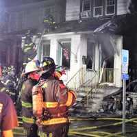 <p>The fire gutted both homes on 2nd Street in Clifton.</p>