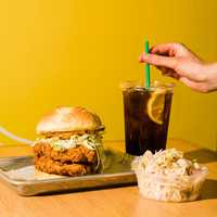 <p>Diners can choose from multiple Southern-style sides to accompany a sandwich or ribs.</p>