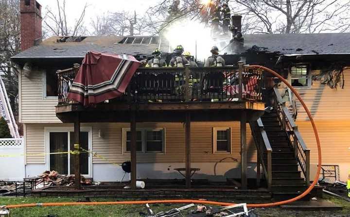 The blaze did most of its damage in the upper back of the house.