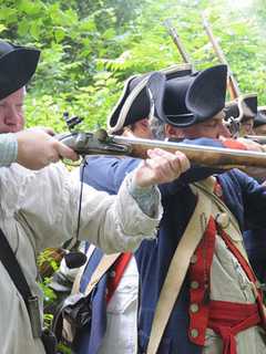 Revolutionary War Re-Enactment Event Taking Place In Easton