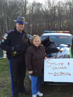 Connecticut State Troopers Collect Toys In Norwalk