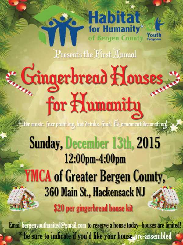 Build Gingerbread Houses With Bergen Habitat Youth Volunteers 